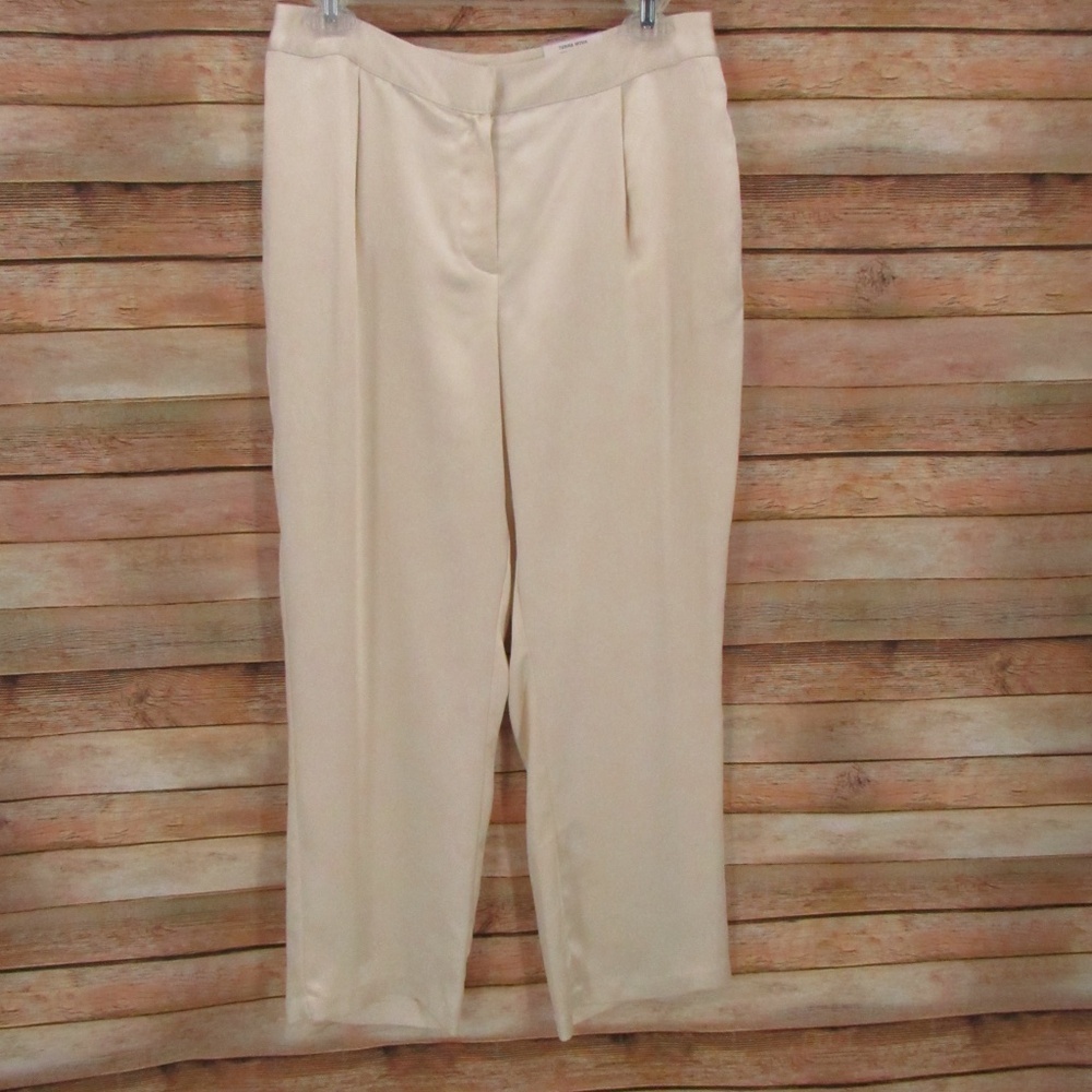Alfani Comfort Waist Straight Ankle Pants Antique White Pants 6